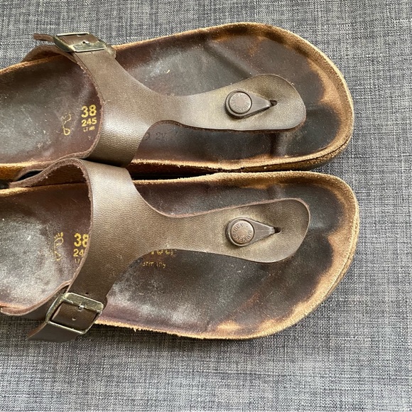 BIRKENSTOCK GIZEH SANDALS 38 - Picture 2 of 10